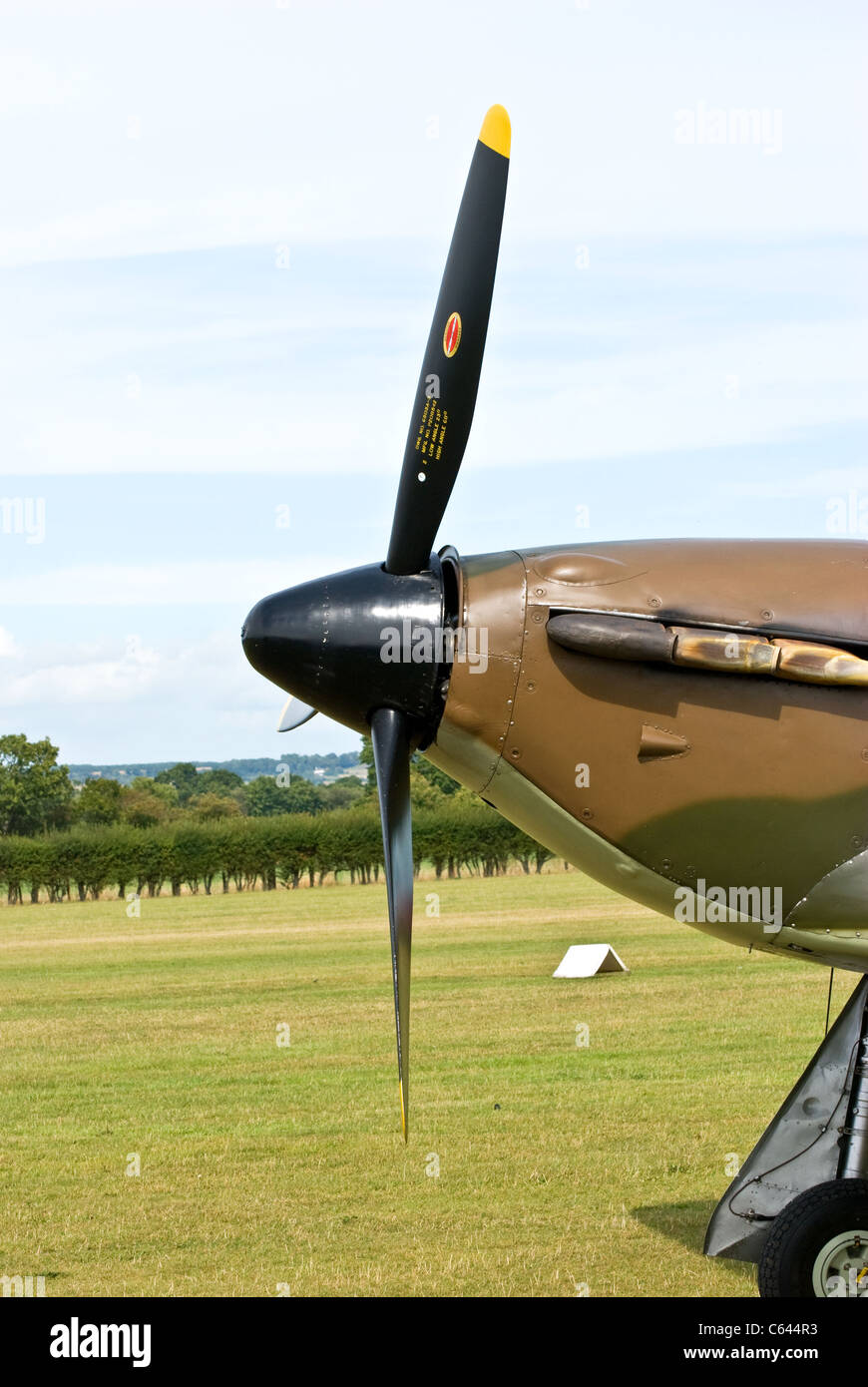 Propeller of WW2 Hawker Hurricane Stock Photo Alamy