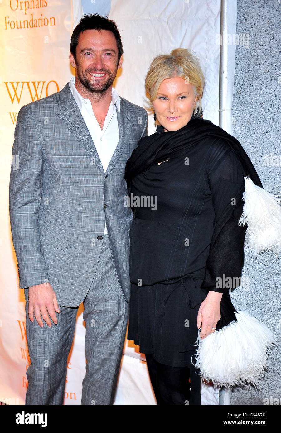 Hugh Jackman, Deborra-Lee Furness at arrivals for Reaching Out and Reaching  Deep - The Worldwide Orphans Foundation's 6th Annual Benefit Gala, Cipriani  Restaurant Wall Street, New York, NY November 1, 2010. Photo