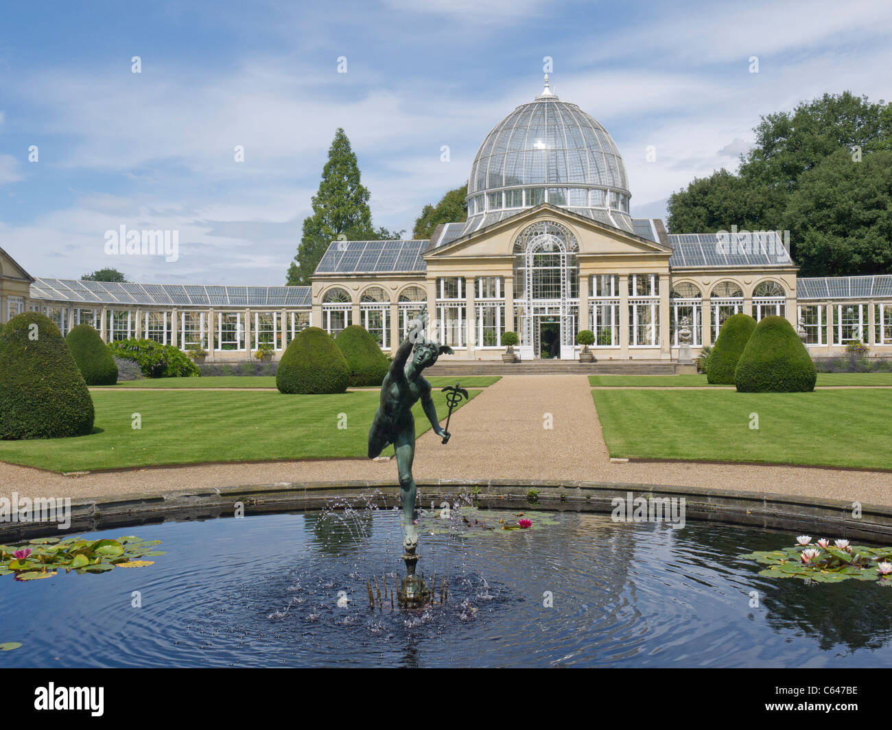 Exterior of the Great Conservatory at Syon Park built by Charles Fowler in 1826 Stock Photo