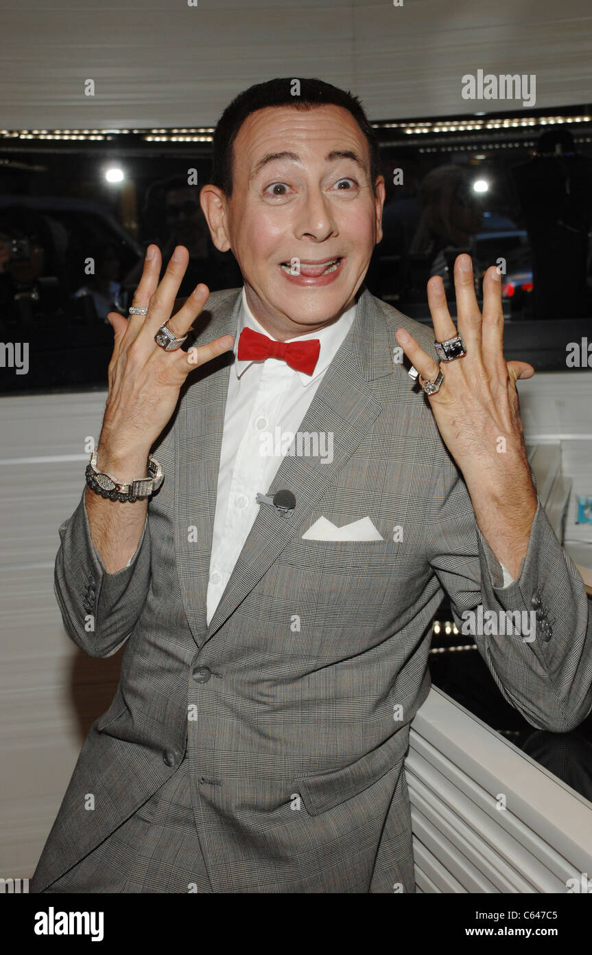 Pee Wee Herman at a public appearance for PeeWee Herman Takes