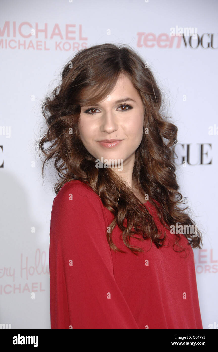 Erin Sanders at arrivals for Teen Vogue 8th Annual Young Hollywood Party, The Studios at Paramount, Los Angeles, CA October 1, 2010. Photo By: Michael Germana/Everett Collection Stock Photo