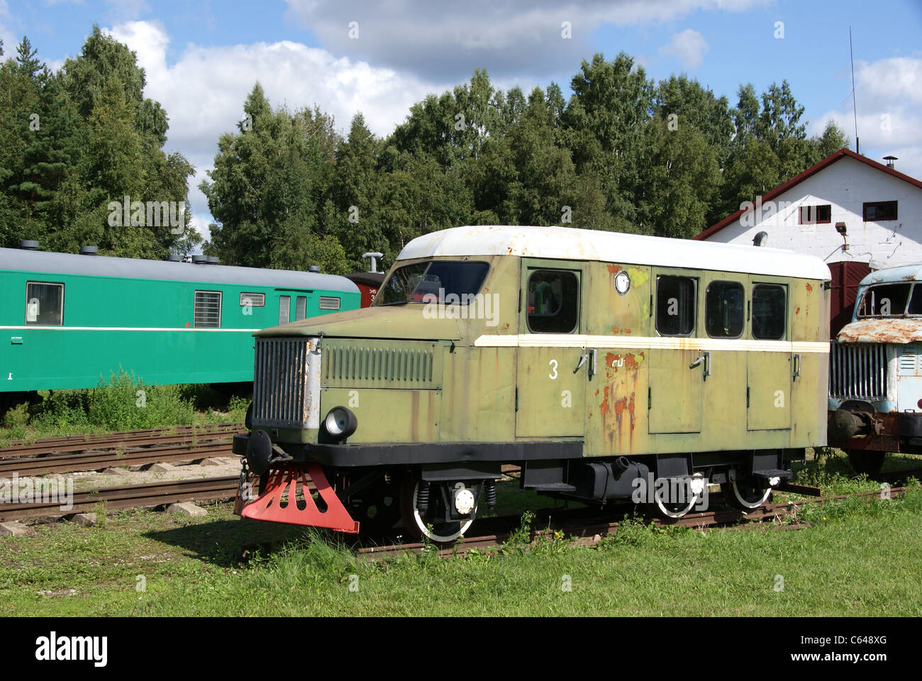 The railway car Stock Photo Alamy