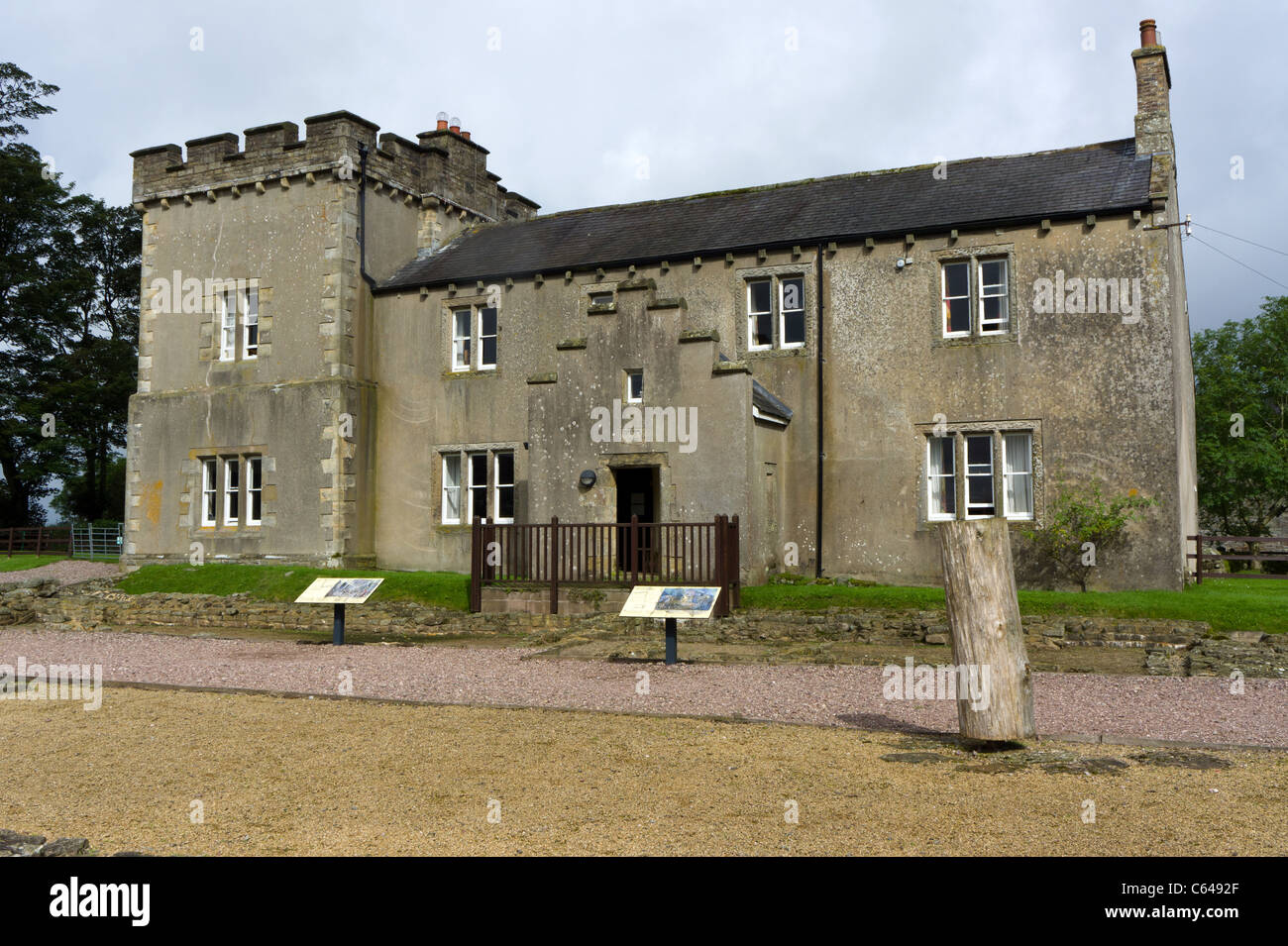 Birdoswald Roman Fort visitor centre and museum. Hadrian's Wall, UK ...