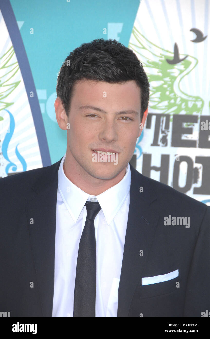 Cory Monteith at arrivals for Teen Choice Awards 2010 - ARRIVALS, Gibson Amphitheatre, Los Angeles, CA August 8, 2010. Photo By: Michael Germana/Everett Collection Stock Photo