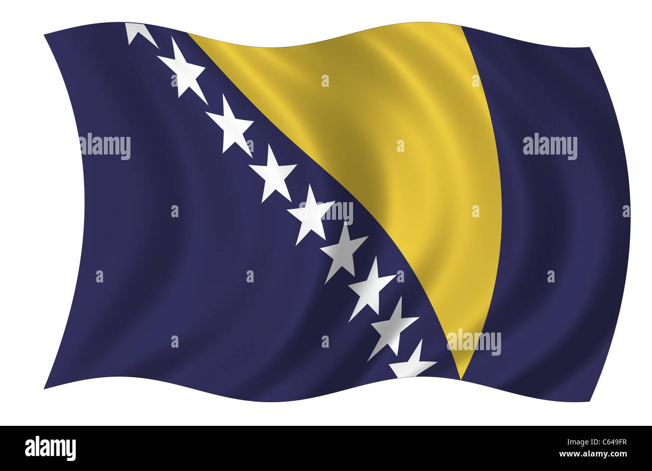 Flying bosnia herzegovina banner hi-res stock photography and images ...