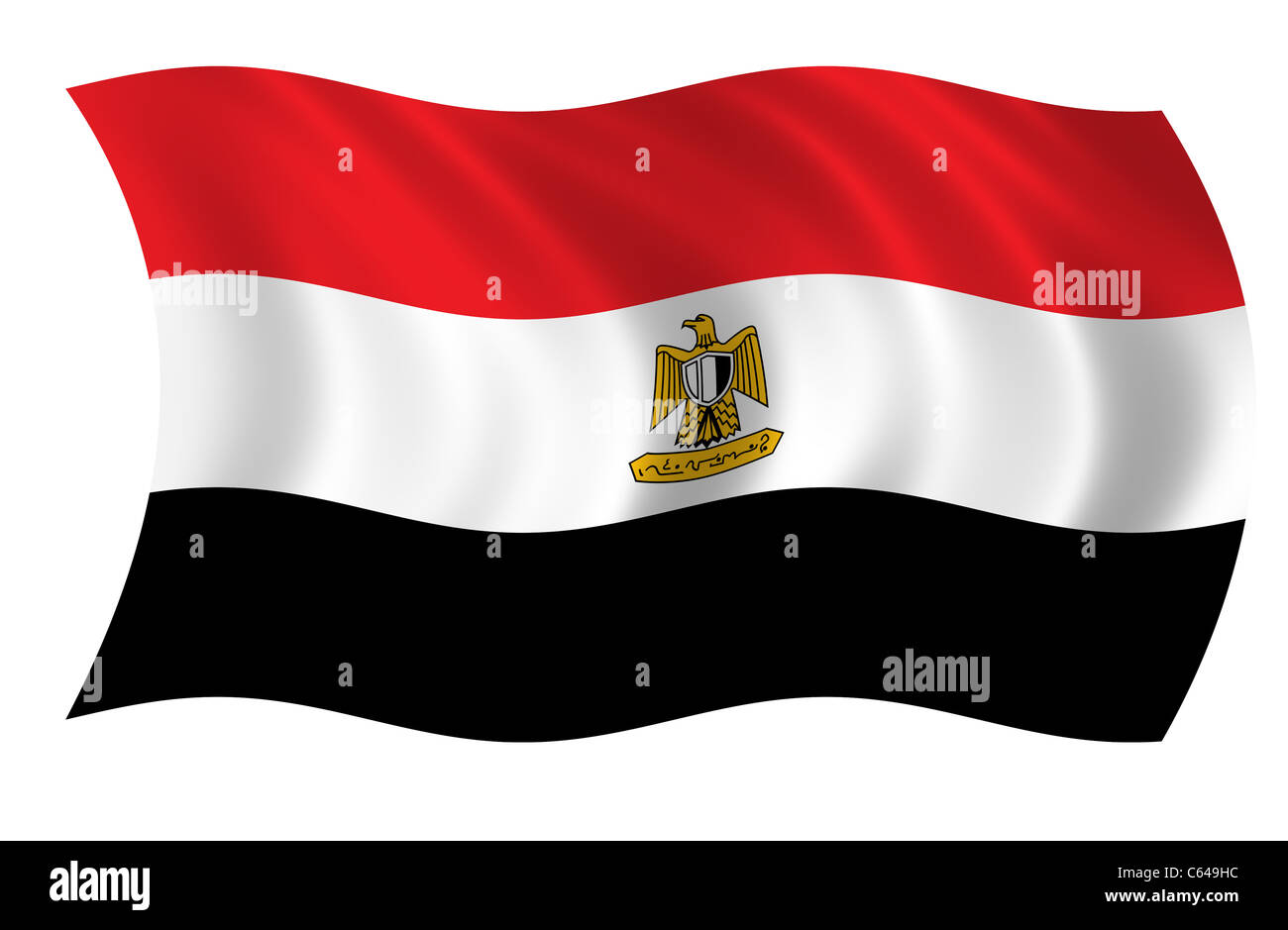 Egypt Flag Stock Photo