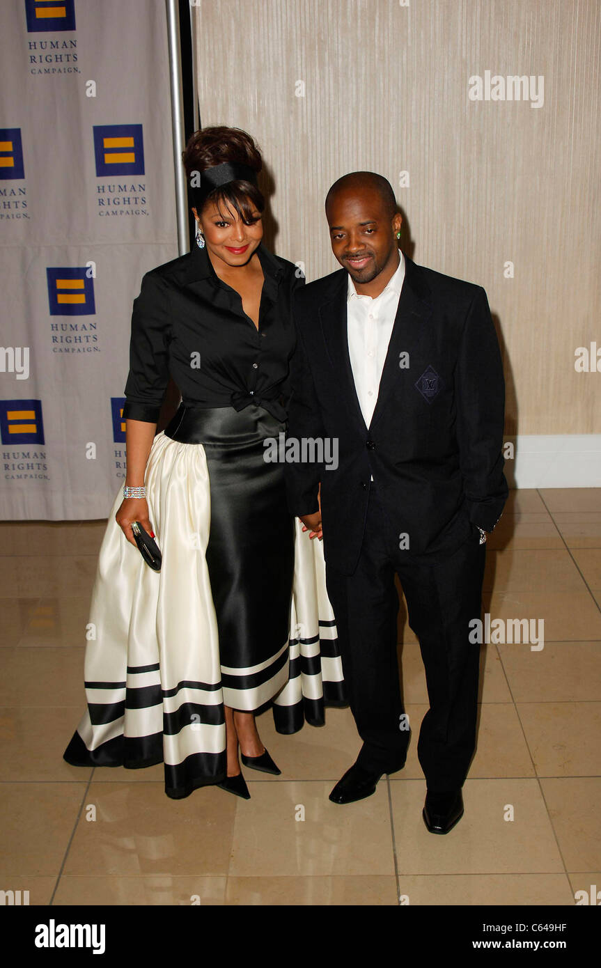 Janet Jackson, Jermaine Dupree at arrivals for THE HUMAN RIGHTS CAMPAIGN  GALA HONORING JANET JACKSON, The Beverly Hilton Hotel Stock Photo - Alamy
