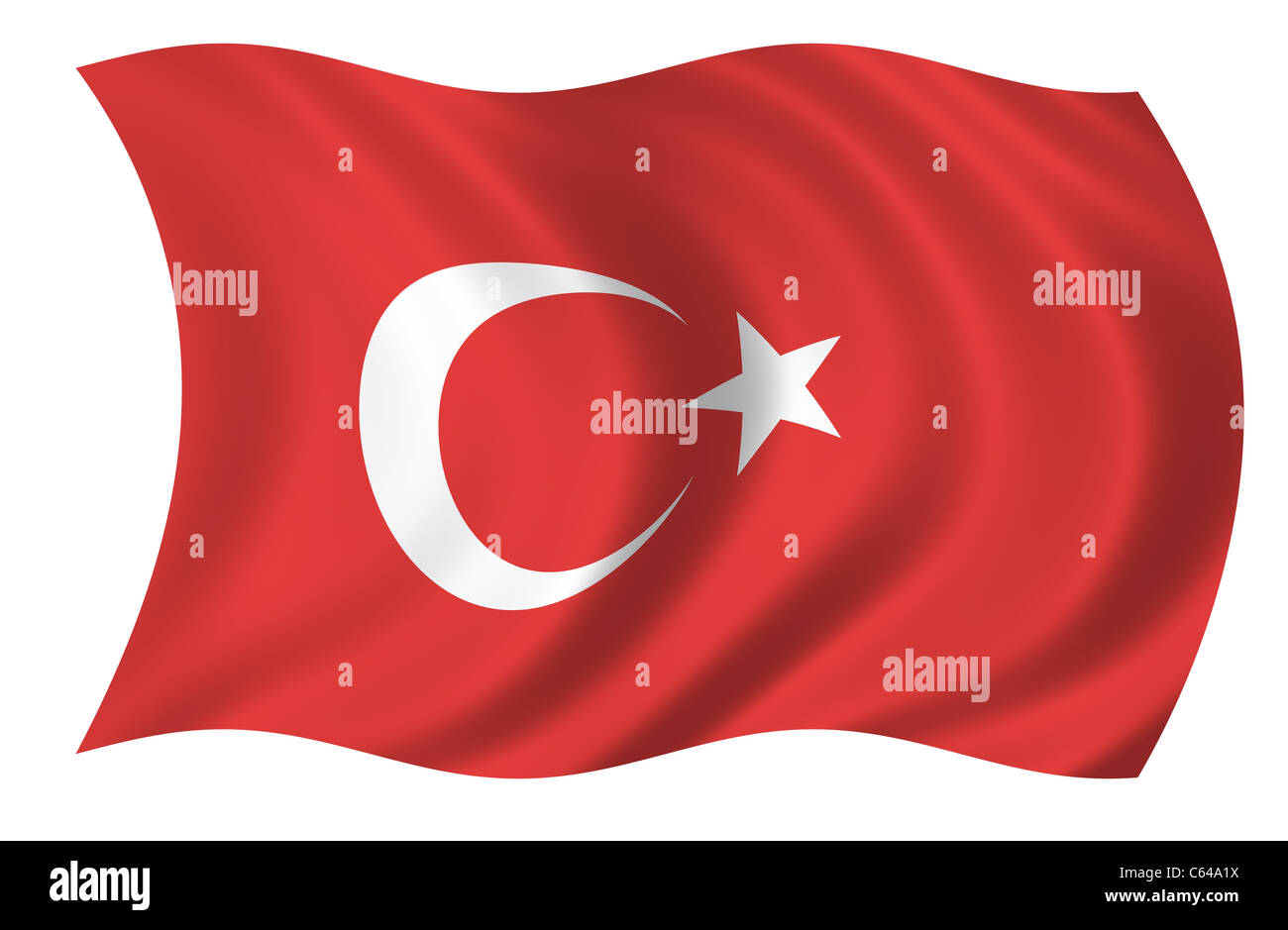Turkey flag Cut Out Stock Images & Pictures Alamy