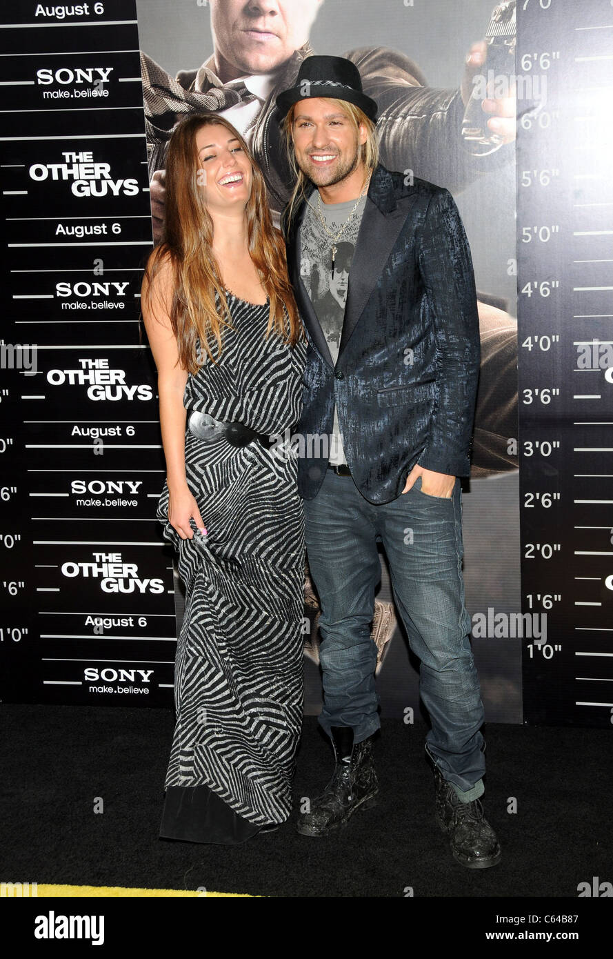 Samantha Swetra, David Garrett at arrivals for THE OTHER GUYS Premiere, The Ziegfeld Theatre, New York, NY August 2, 2010. Photo By: Desiree Navarro/Everett Collection Stock Photo