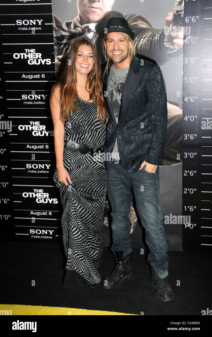 Samantha Swetra, David Garrett at arrivals for THE OTHER GUYS Premiere, The Ziegfeld Theatre, New York, NY August 2, 2010. Photo By: Desiree Navarro/Everett Collection Stock Photo