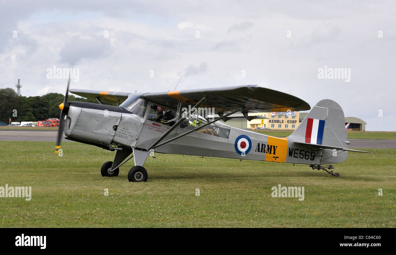 Beagle A.61 Terrier 2, G-ASAJ WE569 painted as Auster T7 Stock Photo