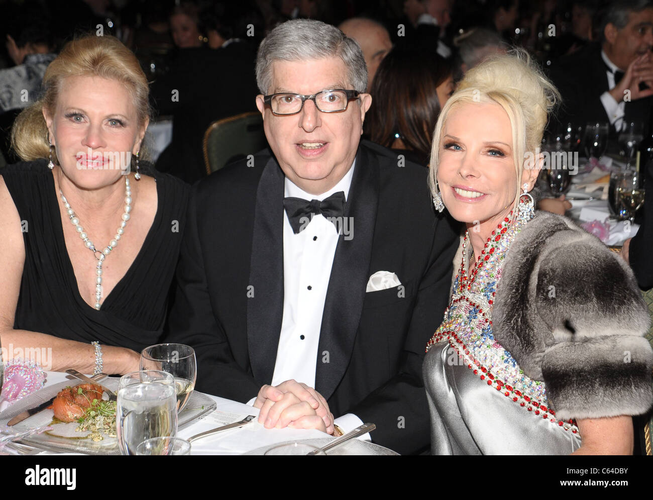 Louise Kornfeld, Marvin Hamlisch, Michele Herbert in attendance for Career Transition For Dancer's 25th Anniversary Silver Jubilee Anniversary Supper with the Stars, Hilton New York, New York, NY November 8, 2010. Photo By: Rob Rich/Everett Collection Stock Photo