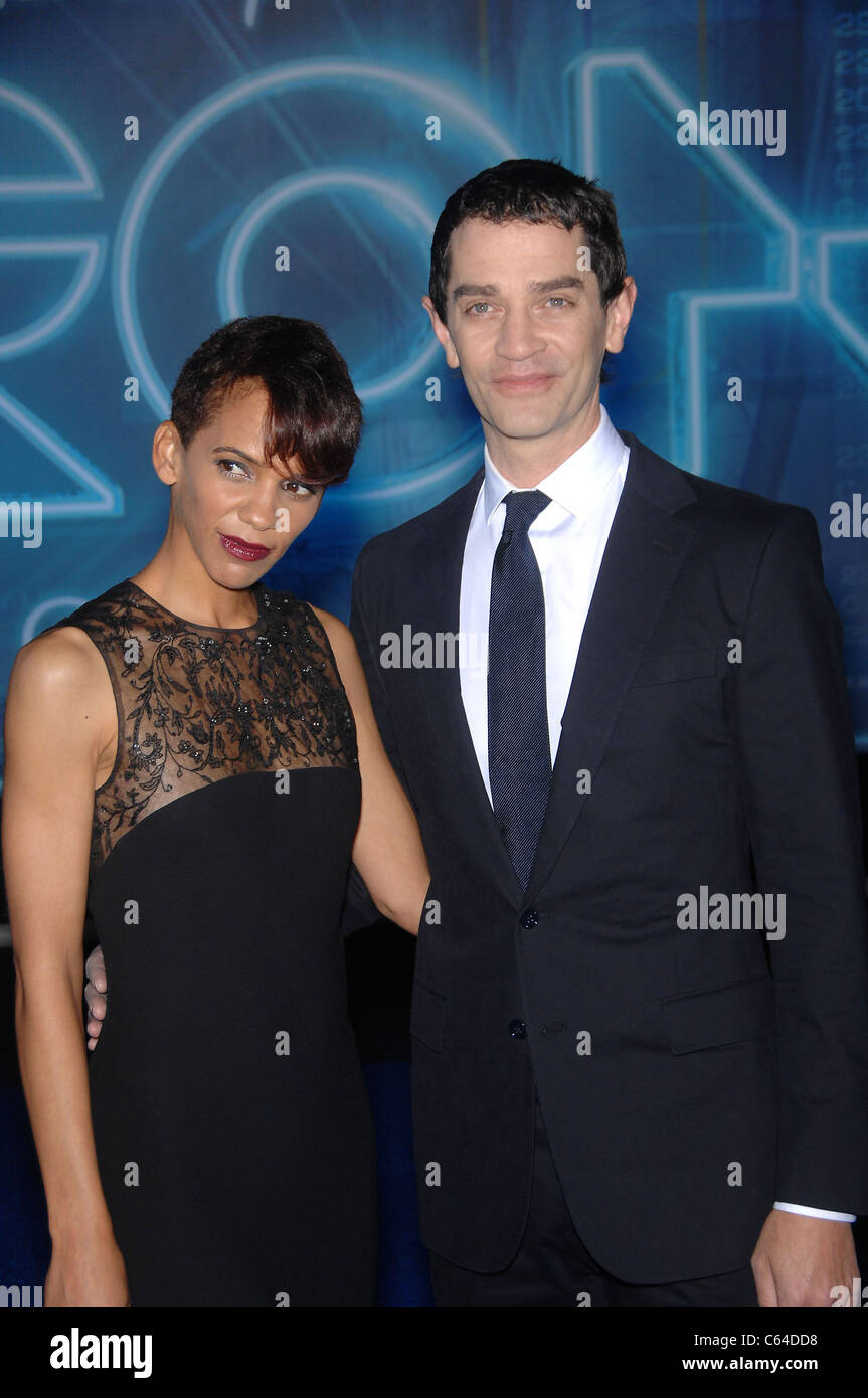 Marta Cunningham and James Frain at arrivals for TRON: LEGACY Premiere, El Capitan Theatre, Los Angeles, CA December 11, 2010. Photo By: Michael Germana/Everett Collection Stock Photo