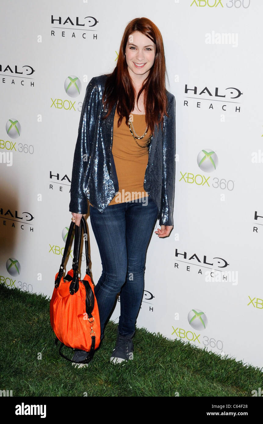 Felicia Day at arrivals for XBOX 360 Launch Party for HALO: REACH, Rob Dyrdek Fantasy Factory, Los Angeles, CA September 8, 2010. Photo By: Sara Cozolino/Everett Collection Stock Photo