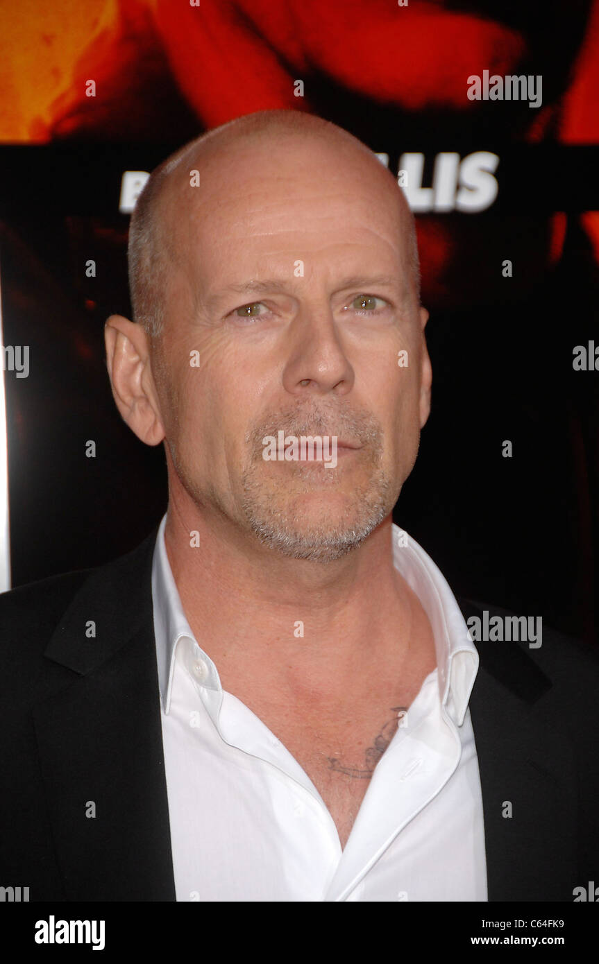 Bruce Willis at arrivals for RED Premiere, Grauman's Chinese Theatre, Los Angeles, CA October 11, 2010. Photo By: Michael Germana/Everett Collection Stock Photo
