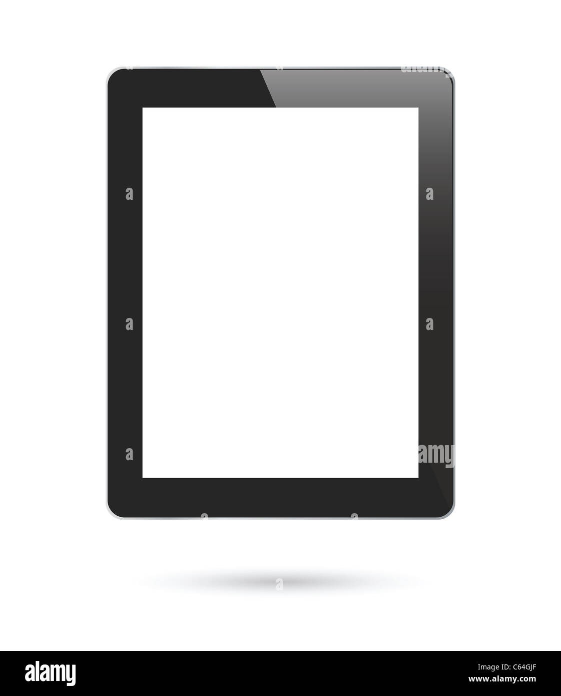 isolated touch screen tablet for image or message display Stock Photo