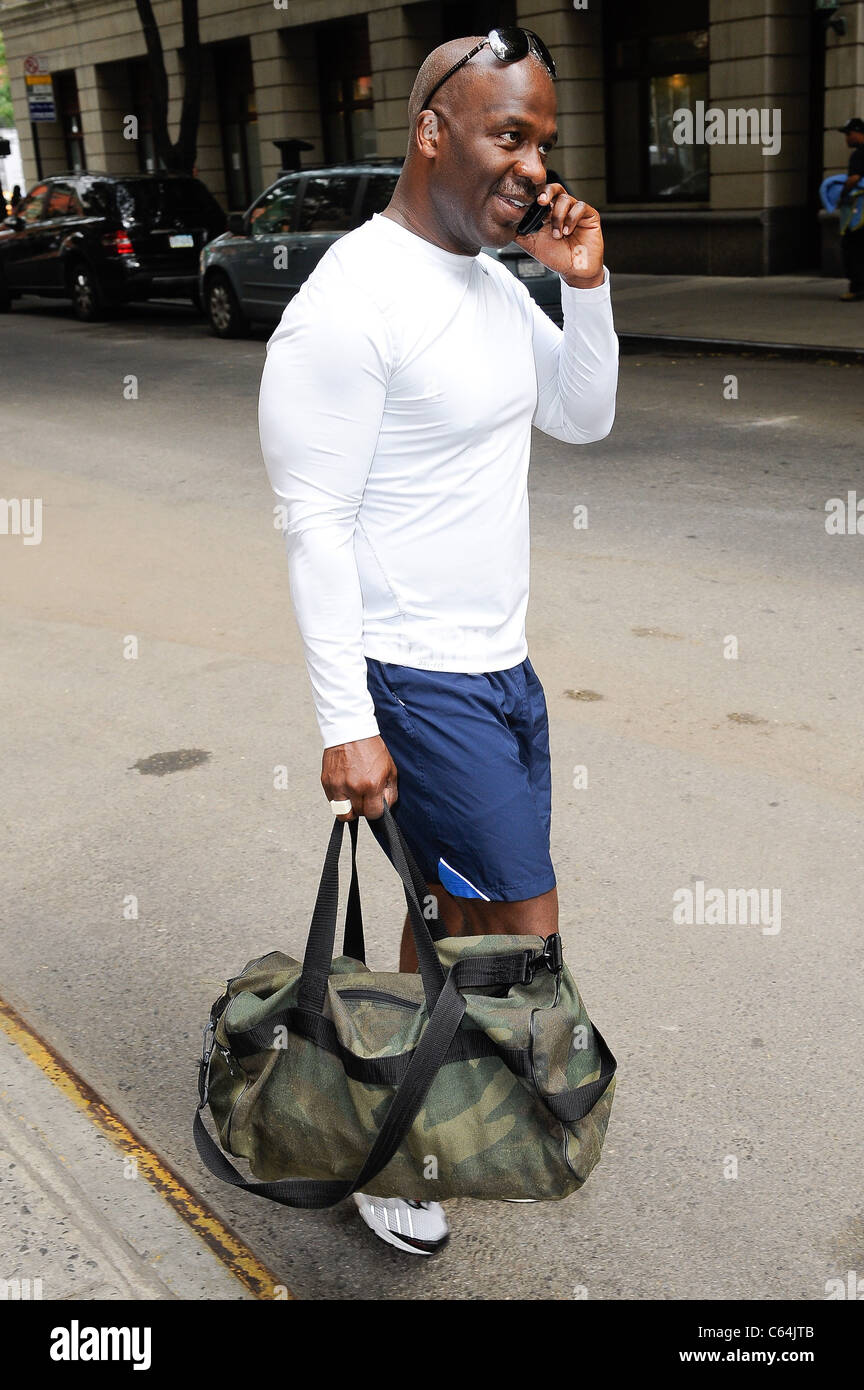 Singer BeBe Winans, walks in Midtown Manhattan out and about for