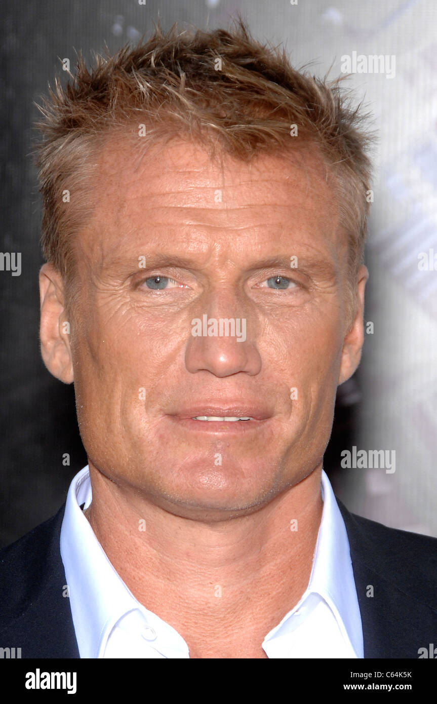 Dolph Lundgren at arrivals for THE EXPENDABLES Premiere, Grauman's Chinese Theatre, Los Angeles, CA August 3, 2010. Photo By: Michael Germana/Everett Collection Stock Photo