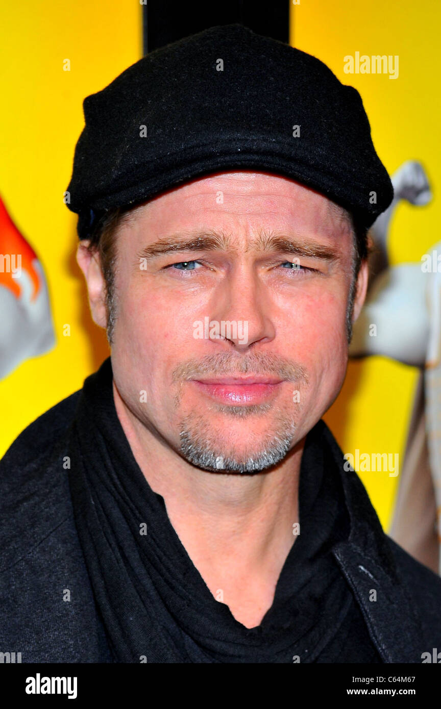 Brad Pitt at arrivals for MEGAMIND Premiere, AMC Lincoln Square IMAX 13 Theater, New York, NY November 3, 2010. Photo By: Gregorio T. Binuya/Everett Collection Stock Photo