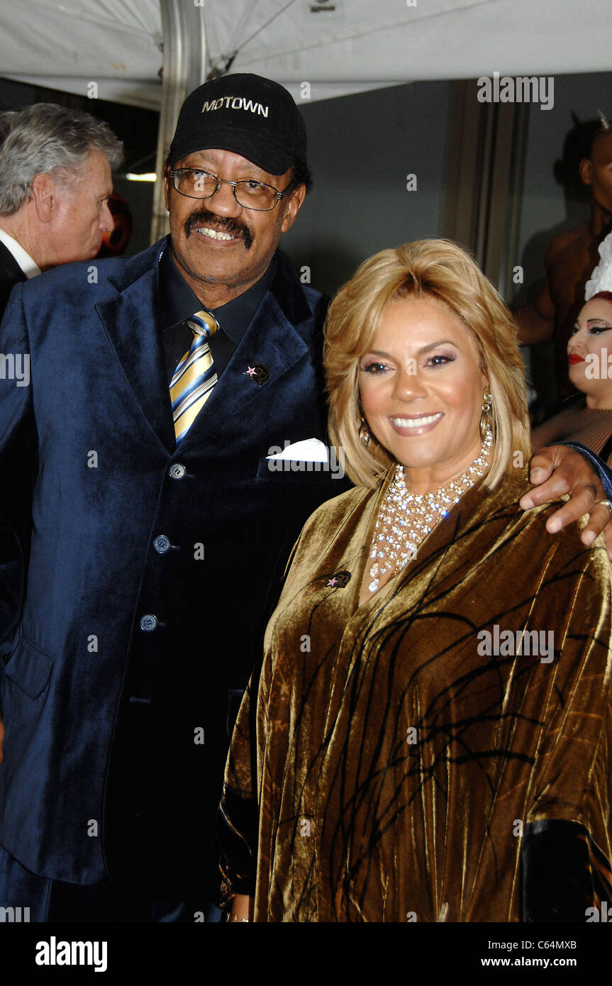Claudette Robinson, Bobby Rogers in attendance for Hollywood Walk of Fame 50th Celebration, Hollywood & Highland Grand Ballroom, Los Angeles, CA November 3, 2010. Photo By: Michael Germana/Everett Collection Stock Photo
