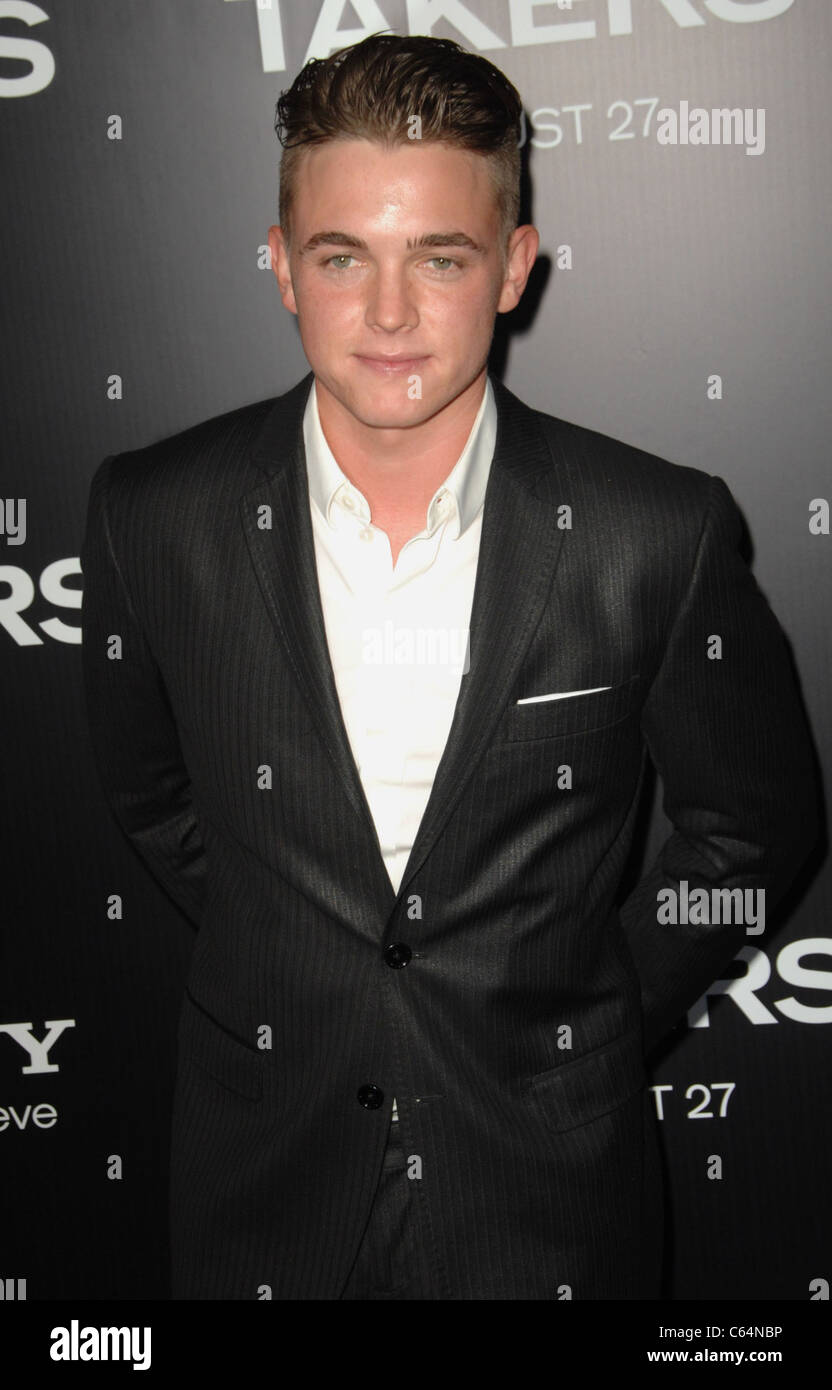 Jesse McCartney at arrivals for TAKERS Premiere, Arclight Cinerama Dome, Los Angeles, CA August 4, 2010. Photo By: Dee Cercone/Everett Collection Stock Photo