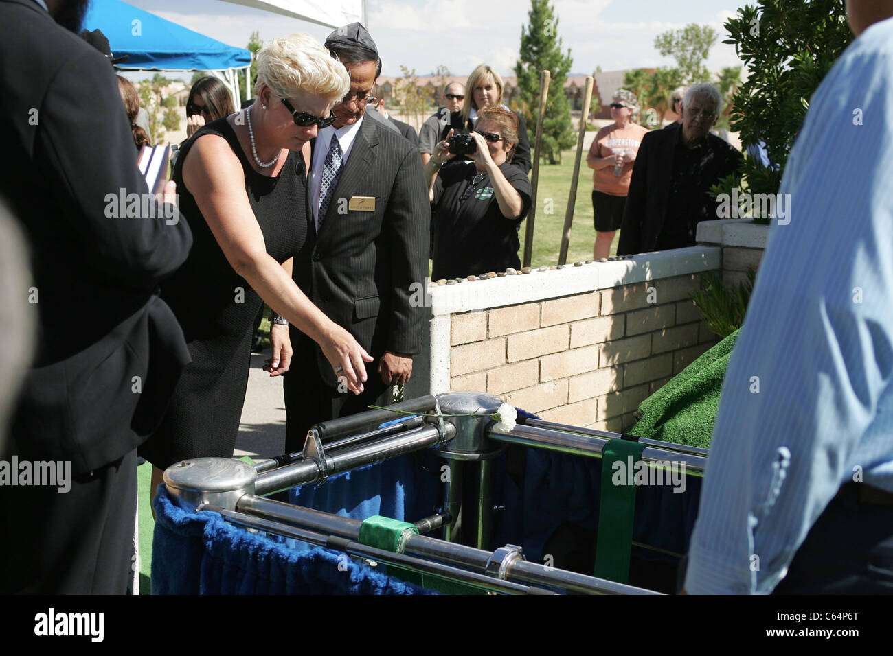 Jill Vandenberg at a public appearance for Funeral Services for Actor Tony Curtis, Palms Mortuary, Henderson, NV October 4, 2010. Photo By: James Atoa/Everett Collection Stock Photo