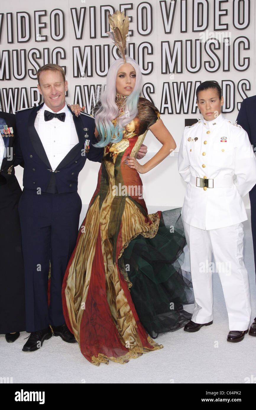 Lady GaGa (wearing an Alexander McQueen gown) at arrivals for 2010 MTV Video Music Awards VMA's - ARRIVALS - NO U.S. PRINT USAGE UNTIL 9/16/2010, Nokia Theatre L.A. LIVE, Los Angeles, CA Lady GaGa (wearing an Alexander McQueen gown) at arrivals for 2010 MTV Video Music Awards VMA's - ARRIVALS - NO U.S. PRINT USAGE UNTIL 9/16/2010, Nokia Theatre L.A. LIVE, Los Angeles, CA
