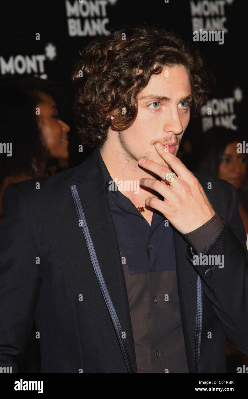 Aaron Johnson at arrivals for Global Launch Of The Montblanc John Lennon Edition, Jazz at Lincoln Center, New York, NY September 12, 2010. Photo By: Rob Kim/Everett Collection Stock Photo