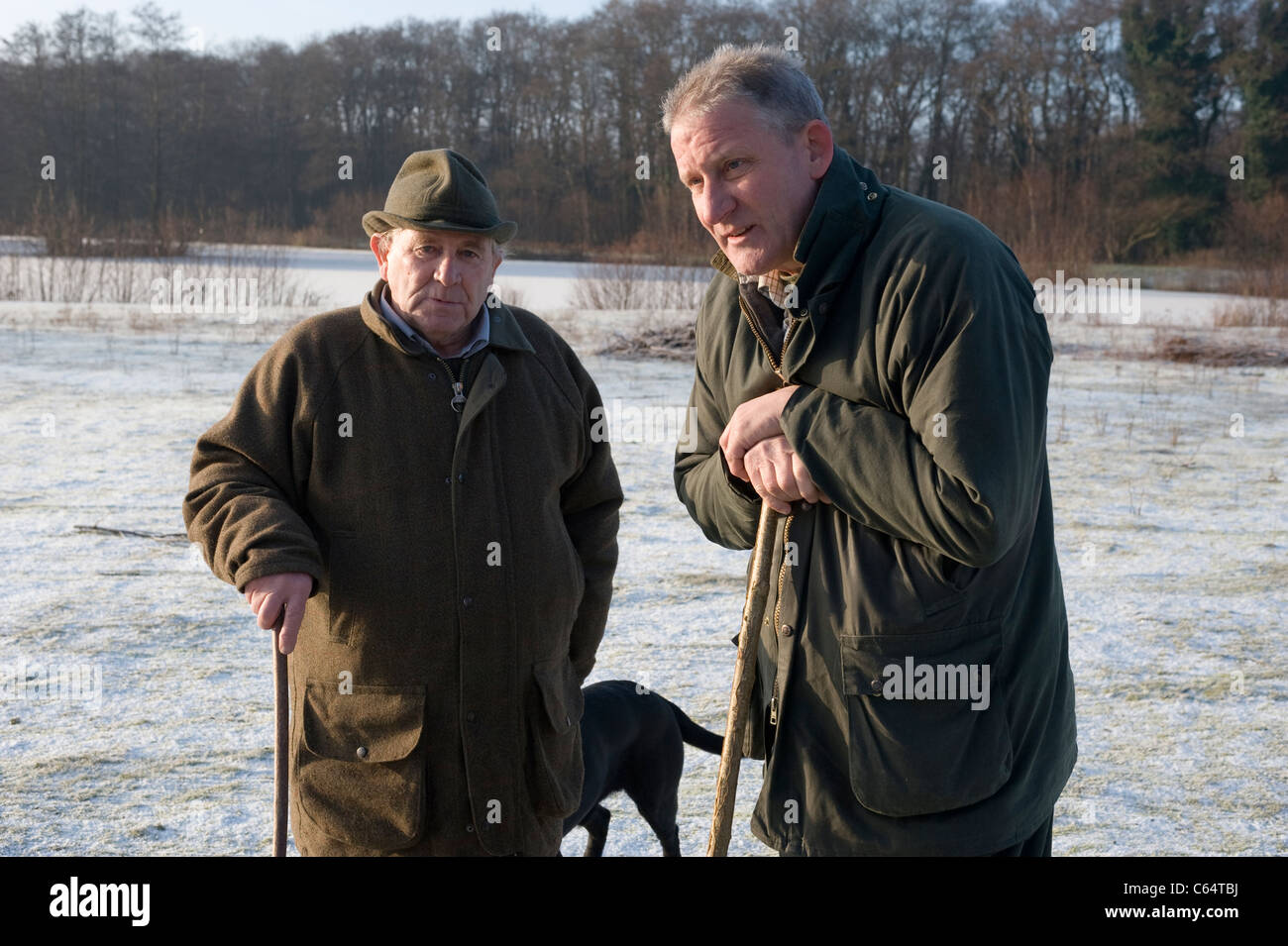 beaters at shooting day Stock Photo Alamy