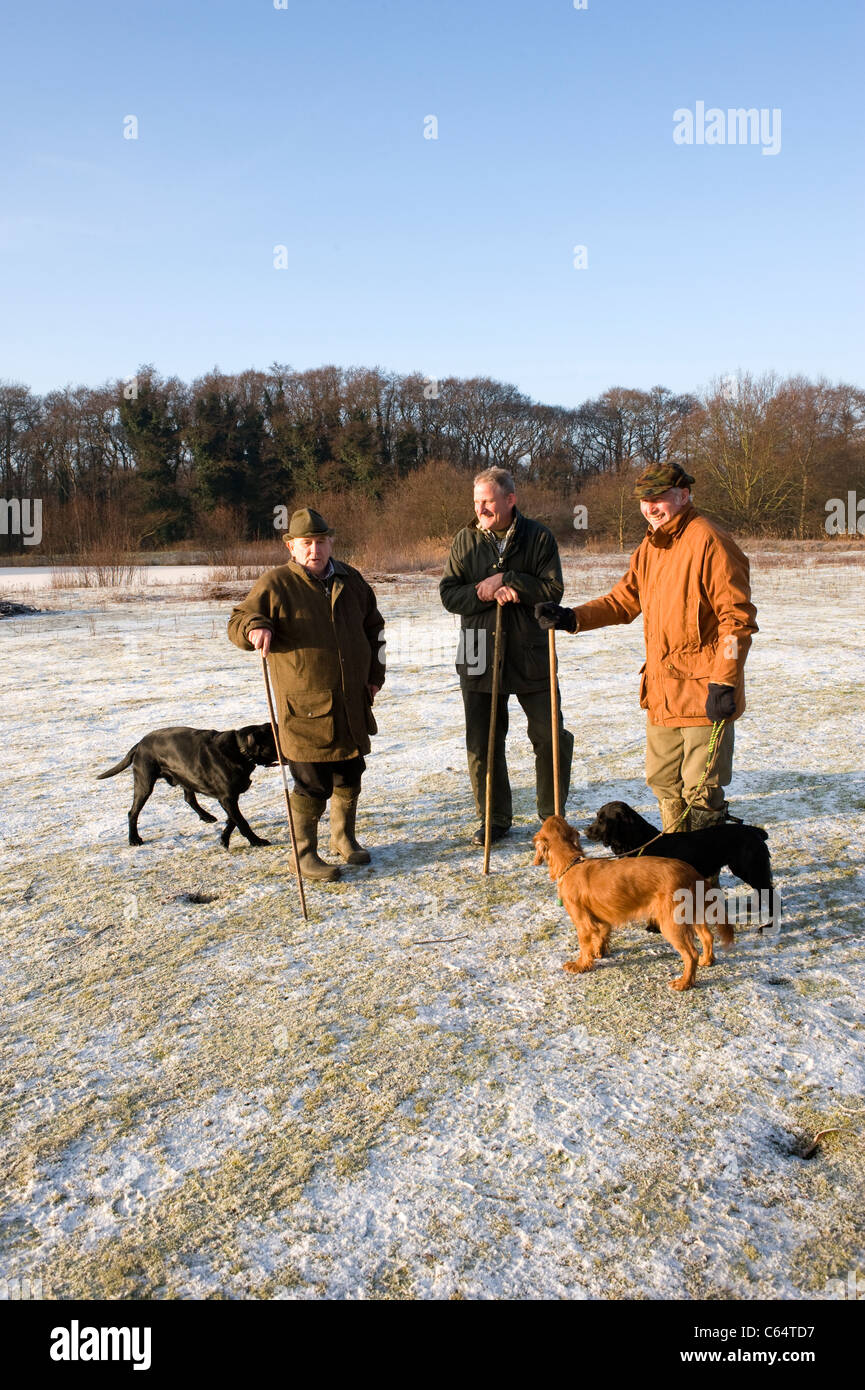 beaters at shooting day Stock Photo Alamy