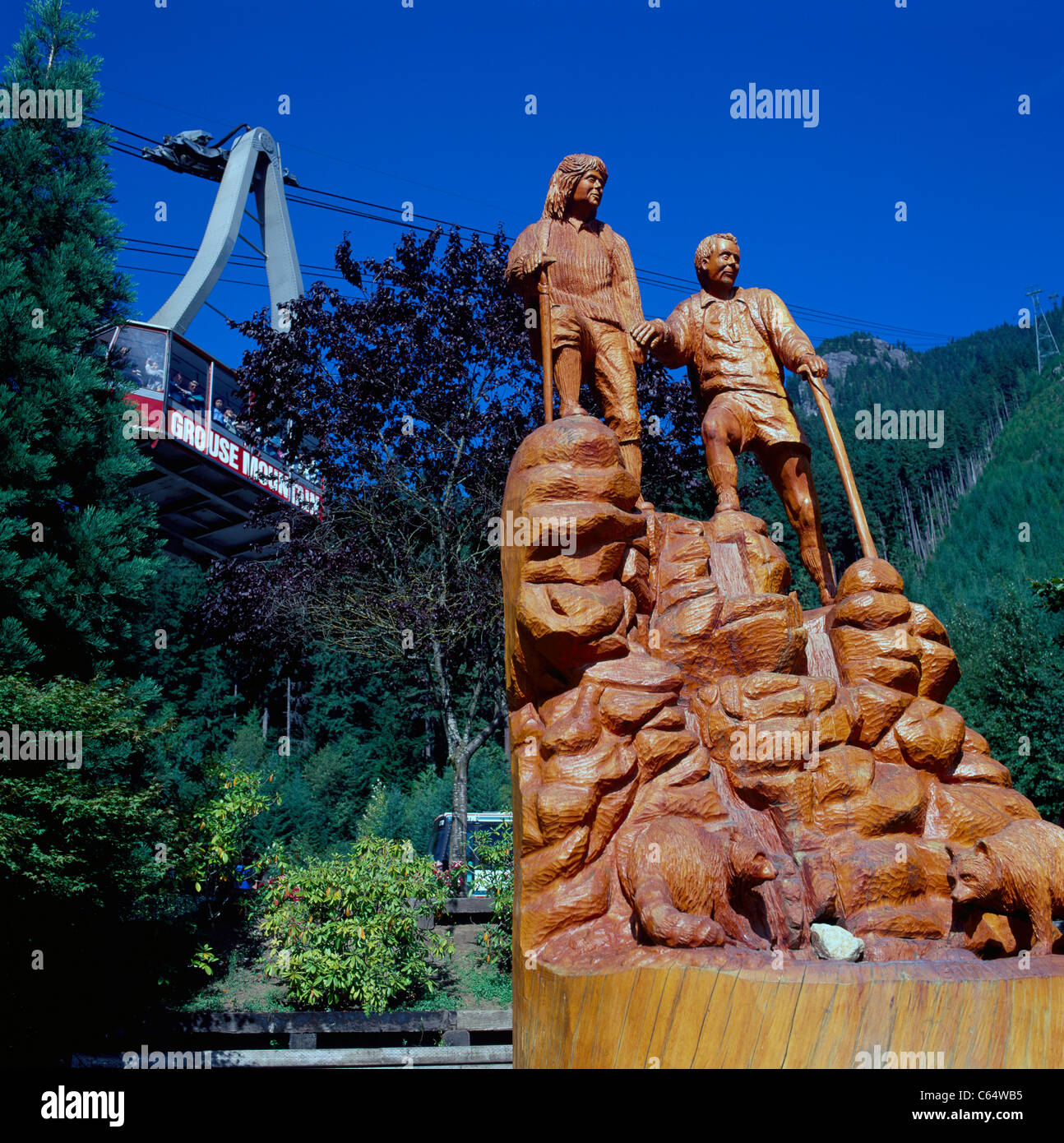 Grouse Mountain, North Vancouver, BC, British Columbia, Canada Chainsaw Wood Carving Sculpture