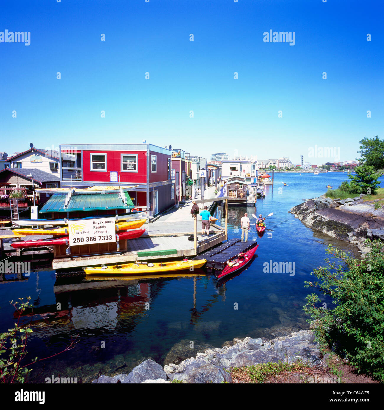 Fisherman's Wharf, Victoria, BC, British Columbia, Canada Floating