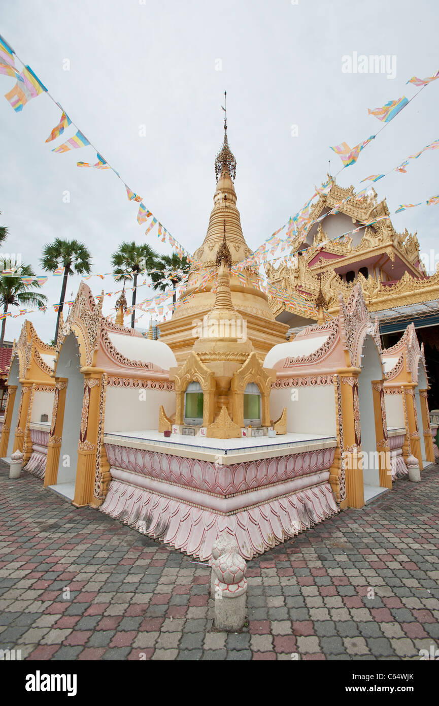 Dhammikarama Burmese Temple, George Town, Penang Stock Photo