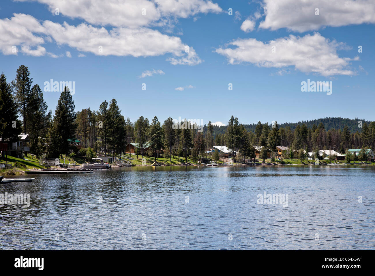 Seeley Lake, Rocky Mountains, Montana USA Stock Photo Alamy