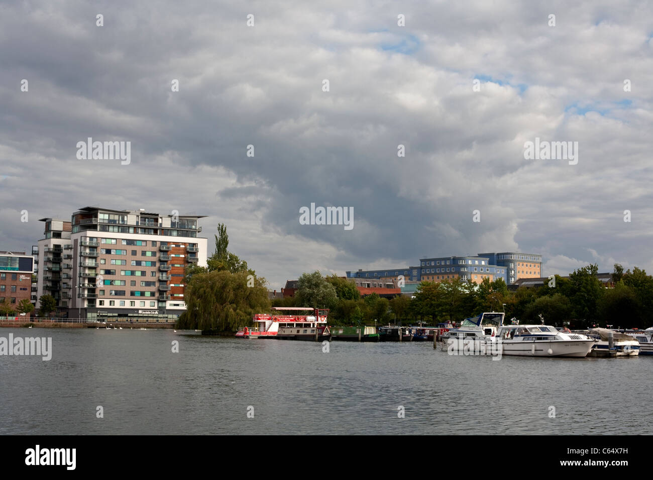 Lincoln University and Brayford Pool Lincoln UK Stock Photo