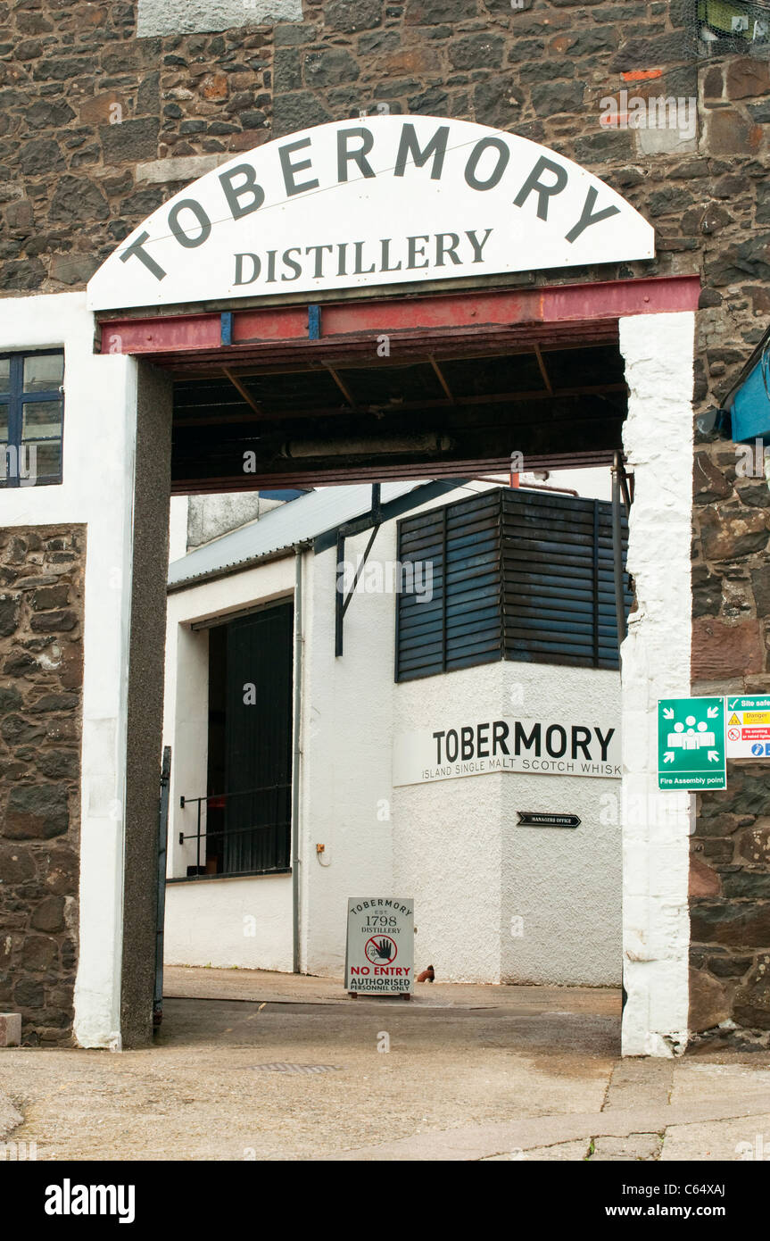Tobermory distillery Stock Photo