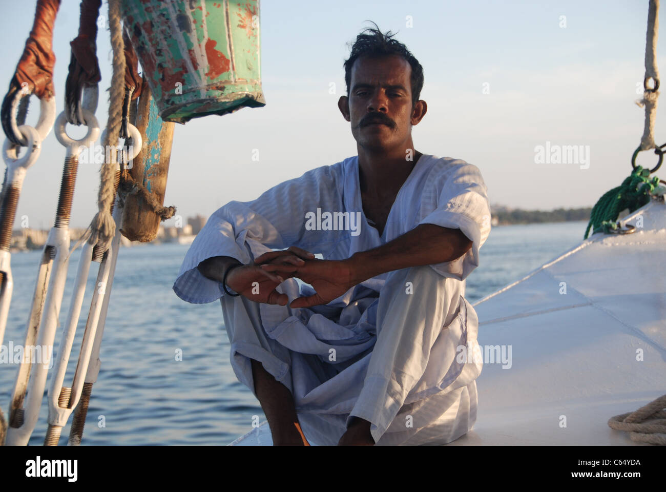 Egyptian boat captain hi-res stock photography and images - Alamy