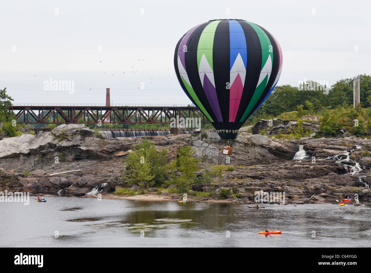 Part of the 2010 Great Falls Balloon Festival in Lewiston / Auburn