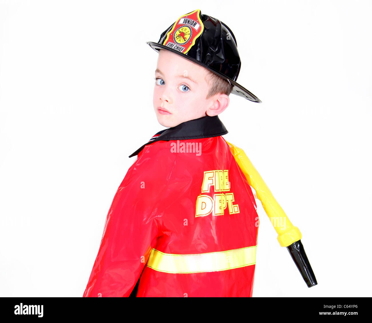 Child firefighter costume’ hi-res stock photography and images - Alamy