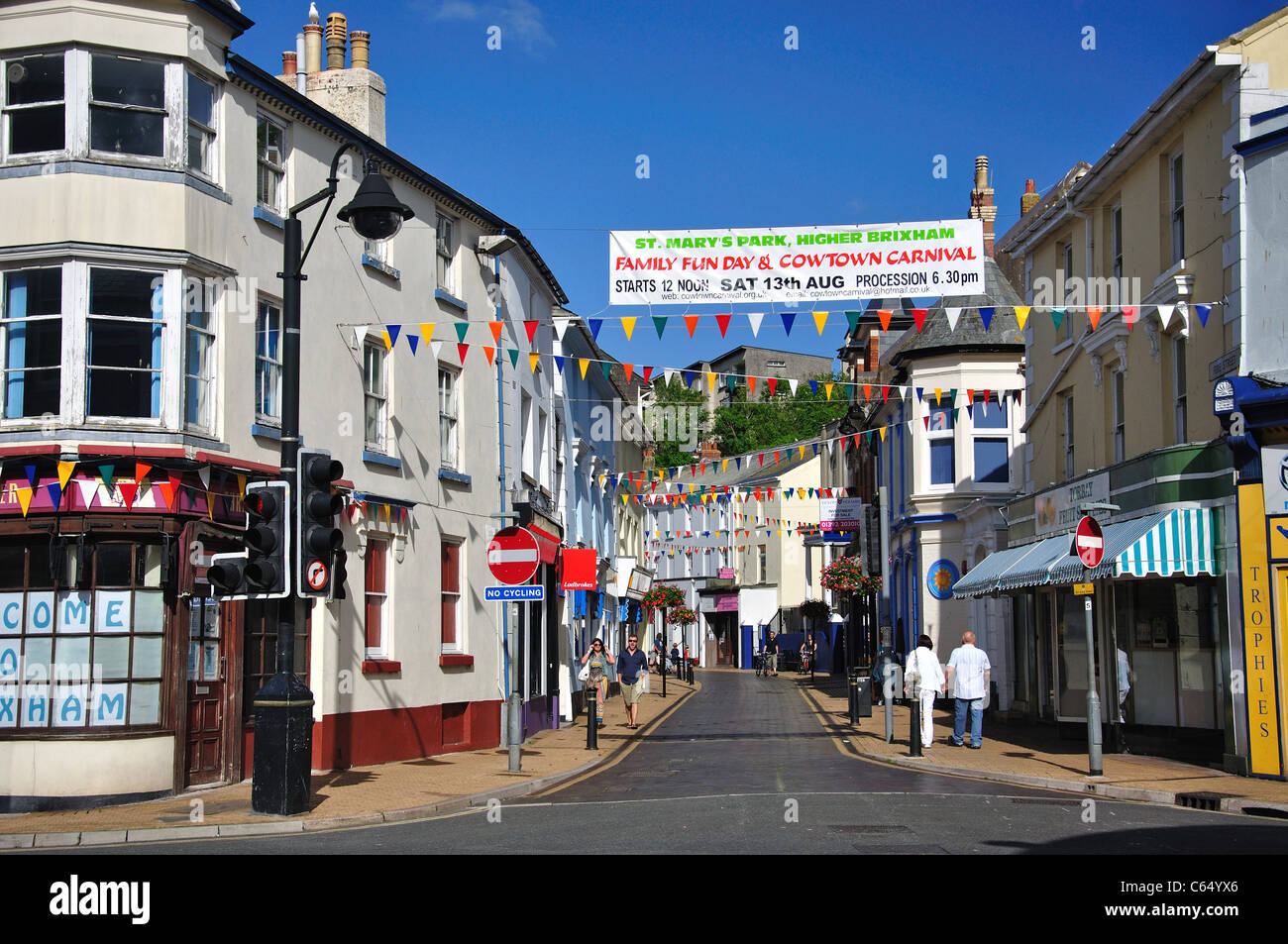 Brixham town centre hires stock photography and images Alamy