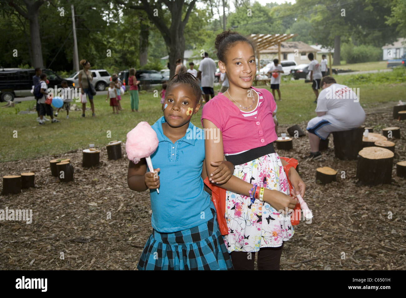 Portrait of children from the rundown Brightmoor section of Detroit, MI