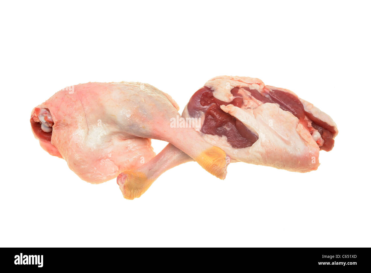 https://c8.alamy.com/comp/C651XD/two-raw-duck-legs-isolated-against-white-C651XD.jpg