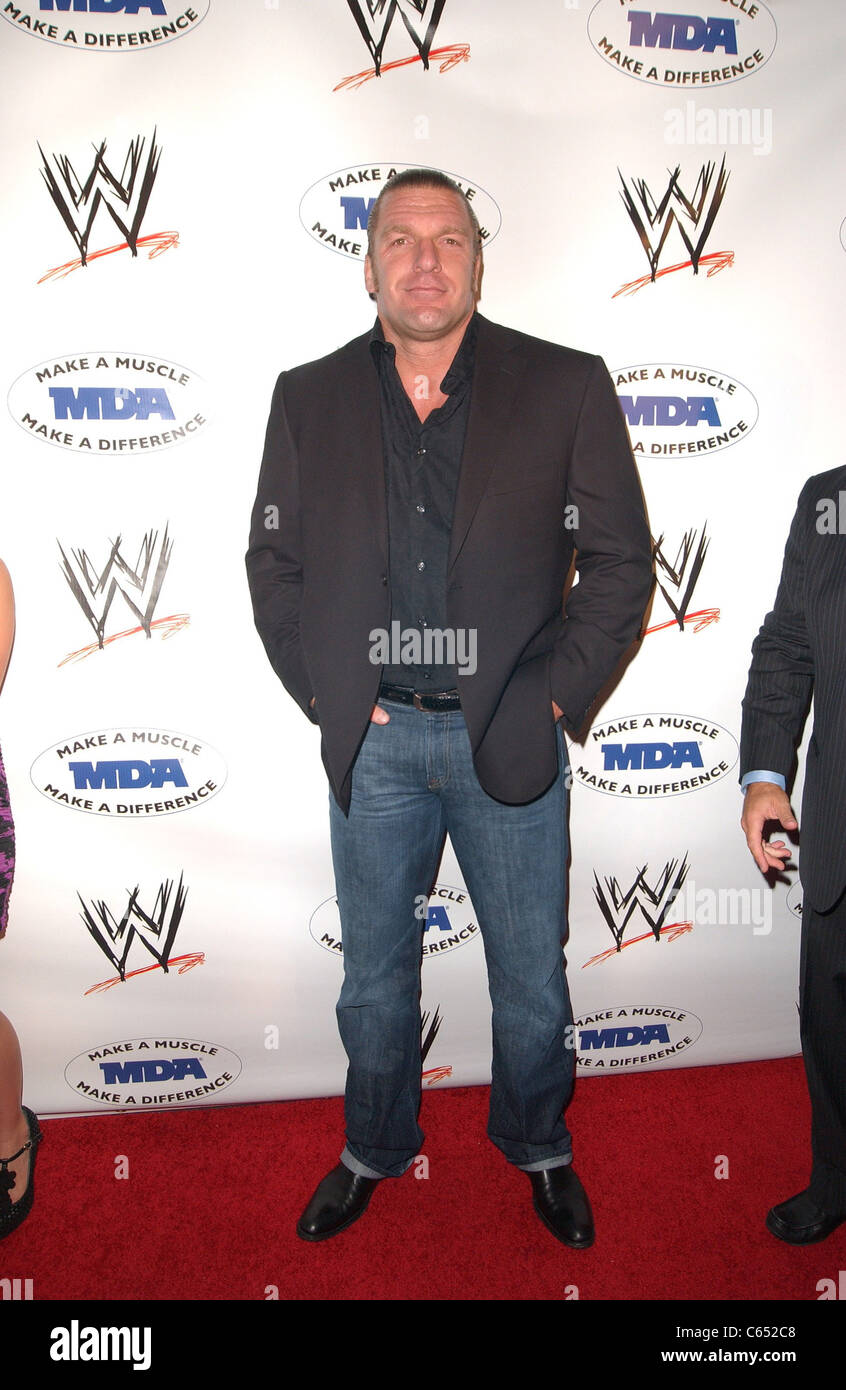 WWE Superstar Triple H in attendance for WWE SummerSlam Kick-Off Party to Benefit the Muscular Dystrophy Association (MDA), Tropicana Bar at The Roosevelt Hotel, Los Angeles, CA August 13, 2010. Photo By: Jody Cortes/Everett Collection Stock Photo
