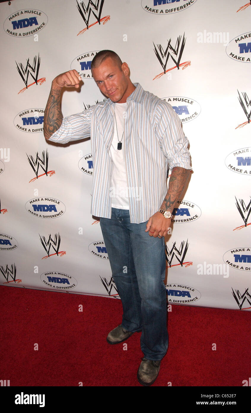 WWE Superstar Randy Orton in attendance for WWE SummerSlam Kick-Off Party to Benefit the Muscular Dystrophy Association (MDA), Tropicana Bar at The Roosevelt Hotel, Los Angeles, CA August 13, 2010. Photo By: Jody Cortes/Everett Collection Stock Photo