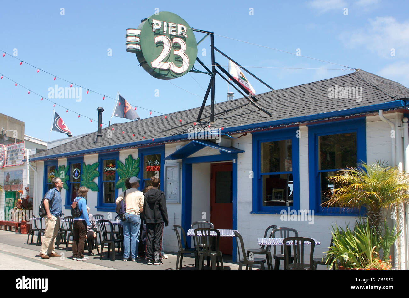 Pier 23 Restaurant along the Embarcadero at the Port of San Francisco