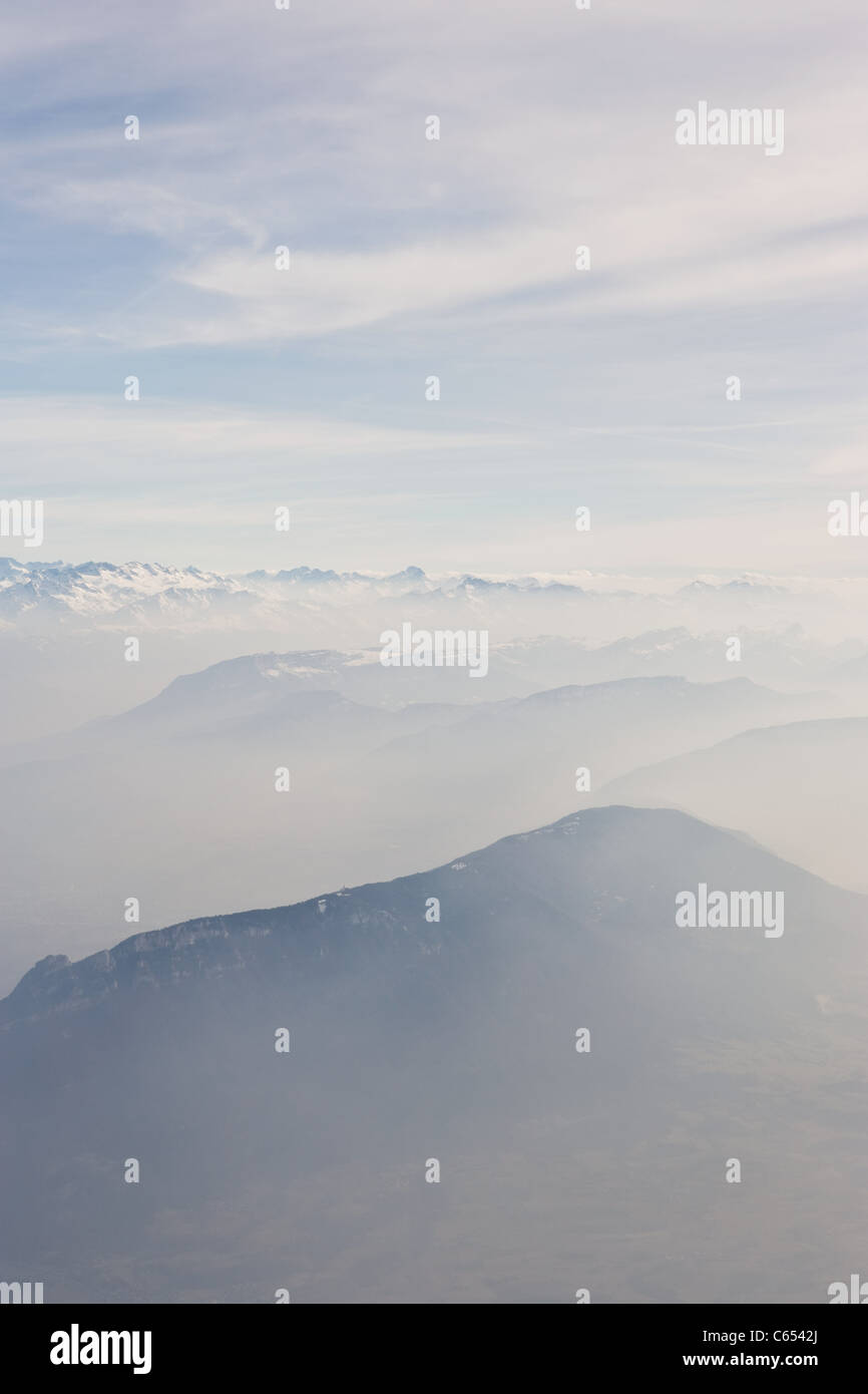 Misty winter day mountain hi-res stock photography and images - Alamy