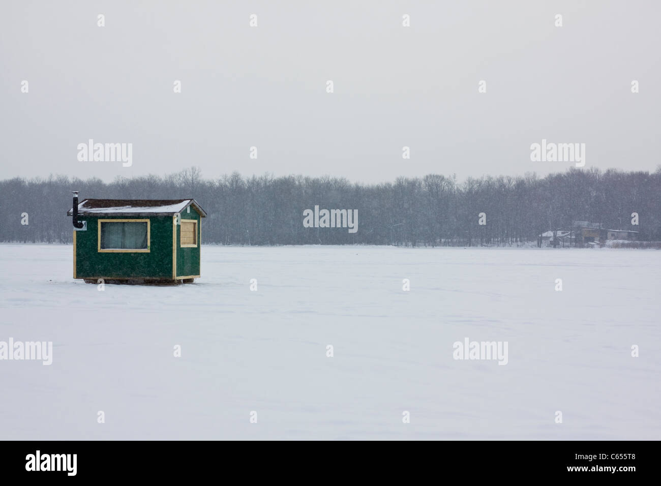 Ice fishing hut hi-res stock photography and images - Alamy