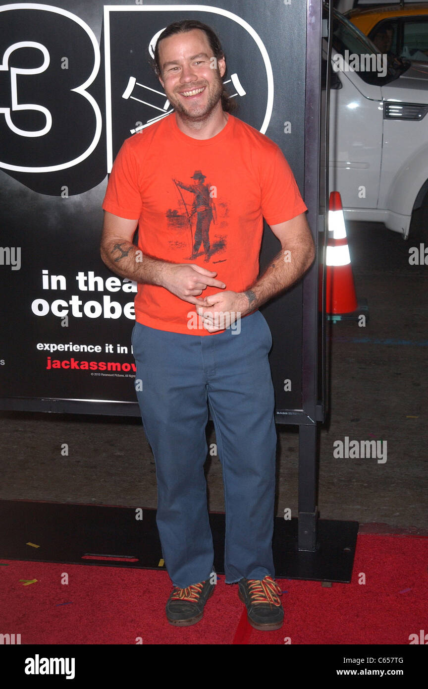 Chris Pontius at arrivals for Jackass 3D Premiere, Grauman's Chinese Theatre, Los Angeles, CA October 13, 2010. Photo By: Tony Gonzalez/Everett Collection Stock Photo