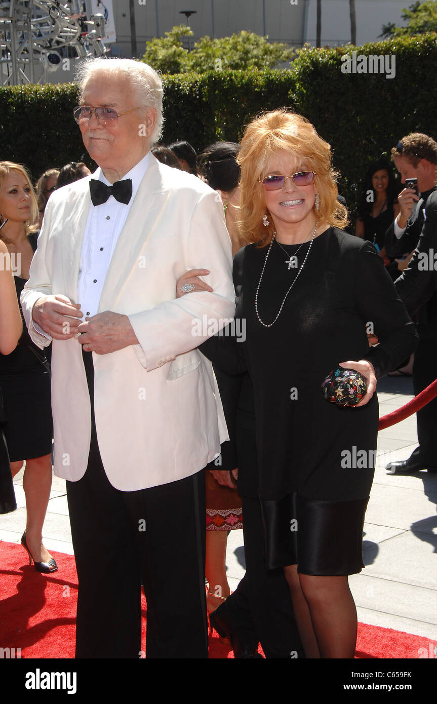 Roger Smith, Ann-Margret at arrivals for 2010 Creative Arts Emmy Awards, Nokia Theater, Los Angeles, CA August 21, 2010. Photo By: Michael Germana/Everett Collection Stock Photo