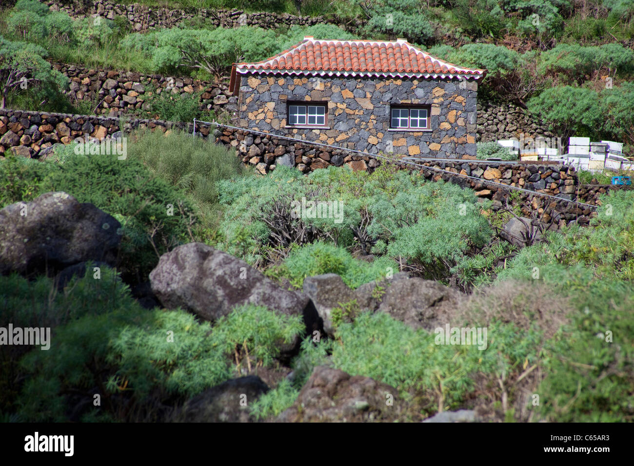 Typical canarian country house at Fuencaliente, Los Canarios, La Palma